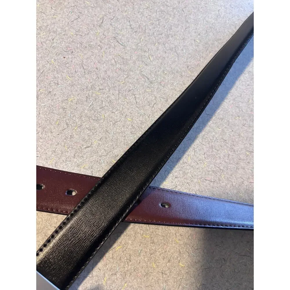 Beltox Fine Men's Black Reversible Belt 44-46